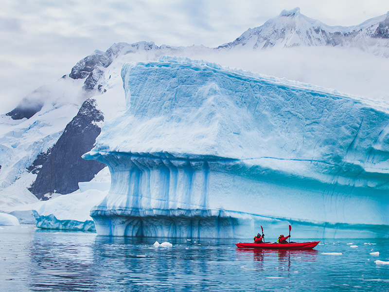 Kayak in Antarctica