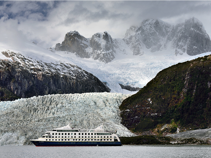Australis ship in Patagonia