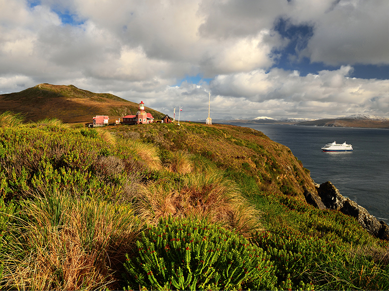 An Australis cruise vessel in Cape Horn, Chile.