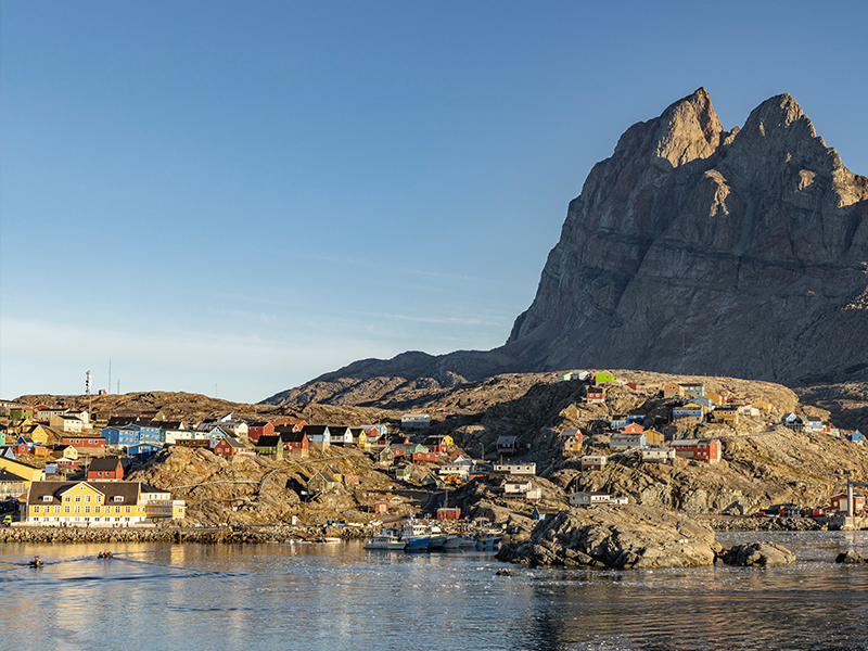 Settlement in Baffin Bay, Greenland - Image courtesy of HX Expeditions