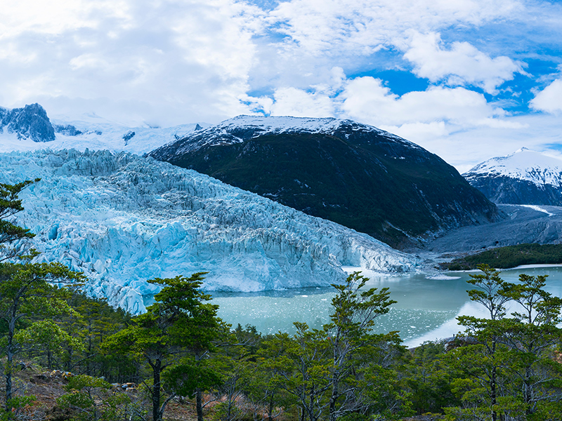 Pia glacier in Chile.