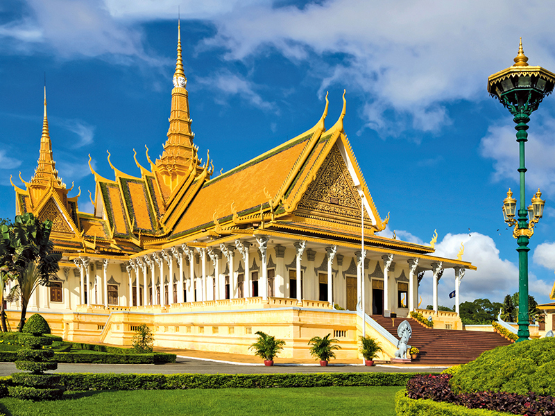 Phnom Penh's Royal Palace in Cambodia