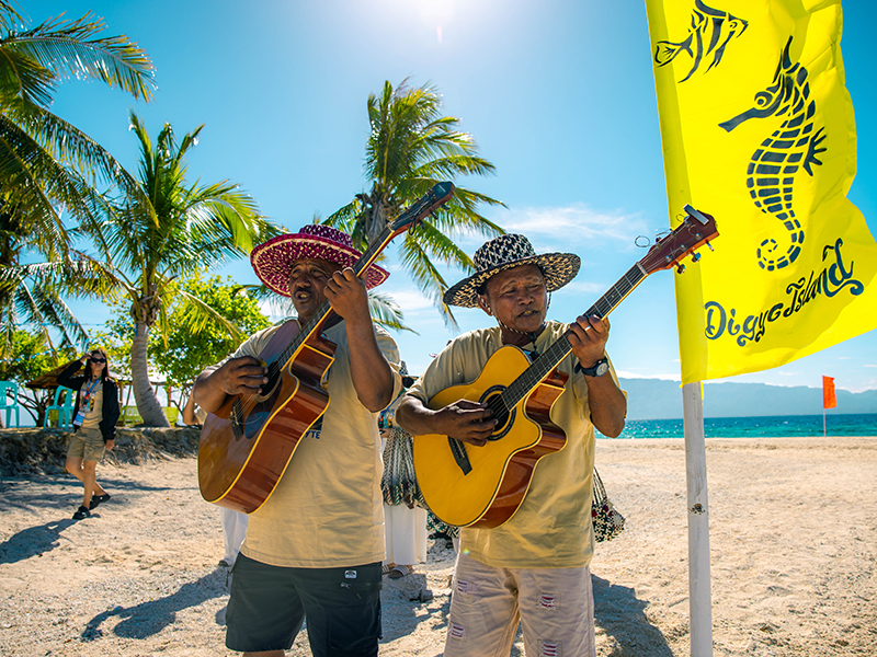 Guitarists on Digyo Island