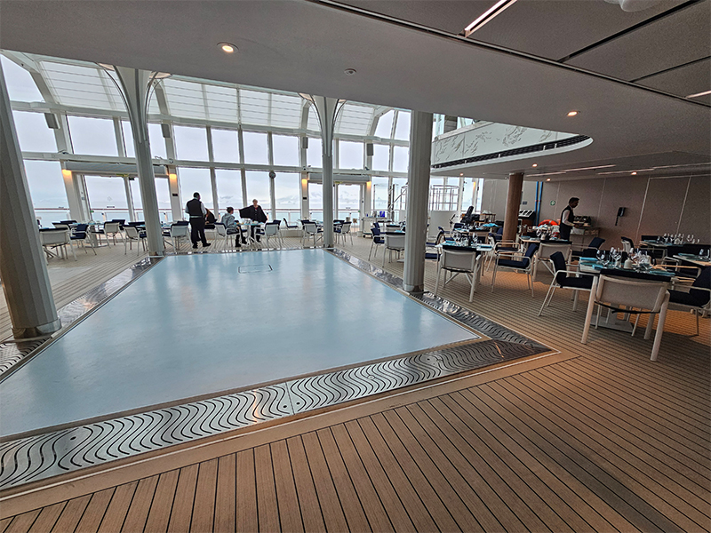 Dining area onboard Silver Endeavour