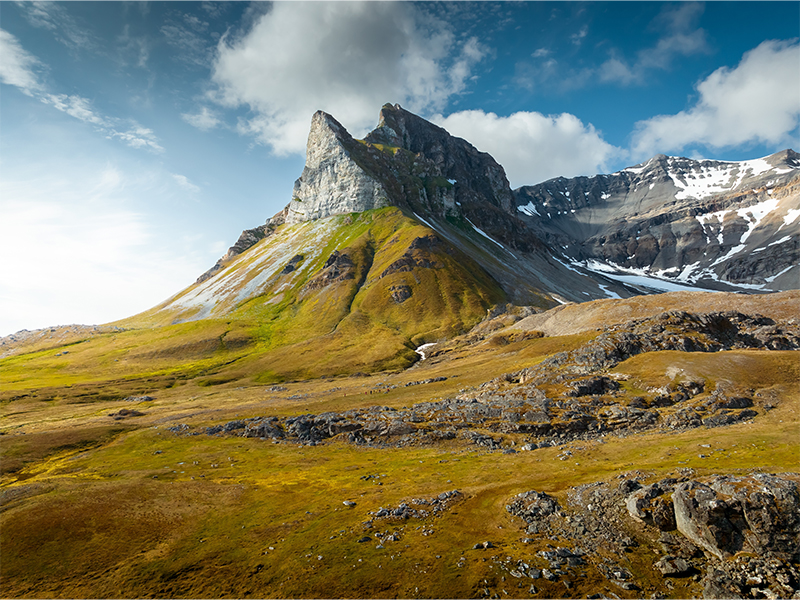 Svalbard mountain peak