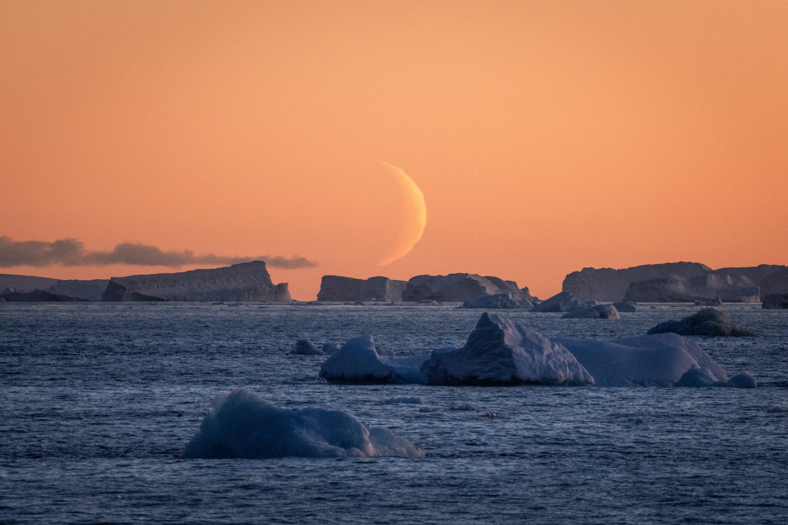 Sunset in Antarctica